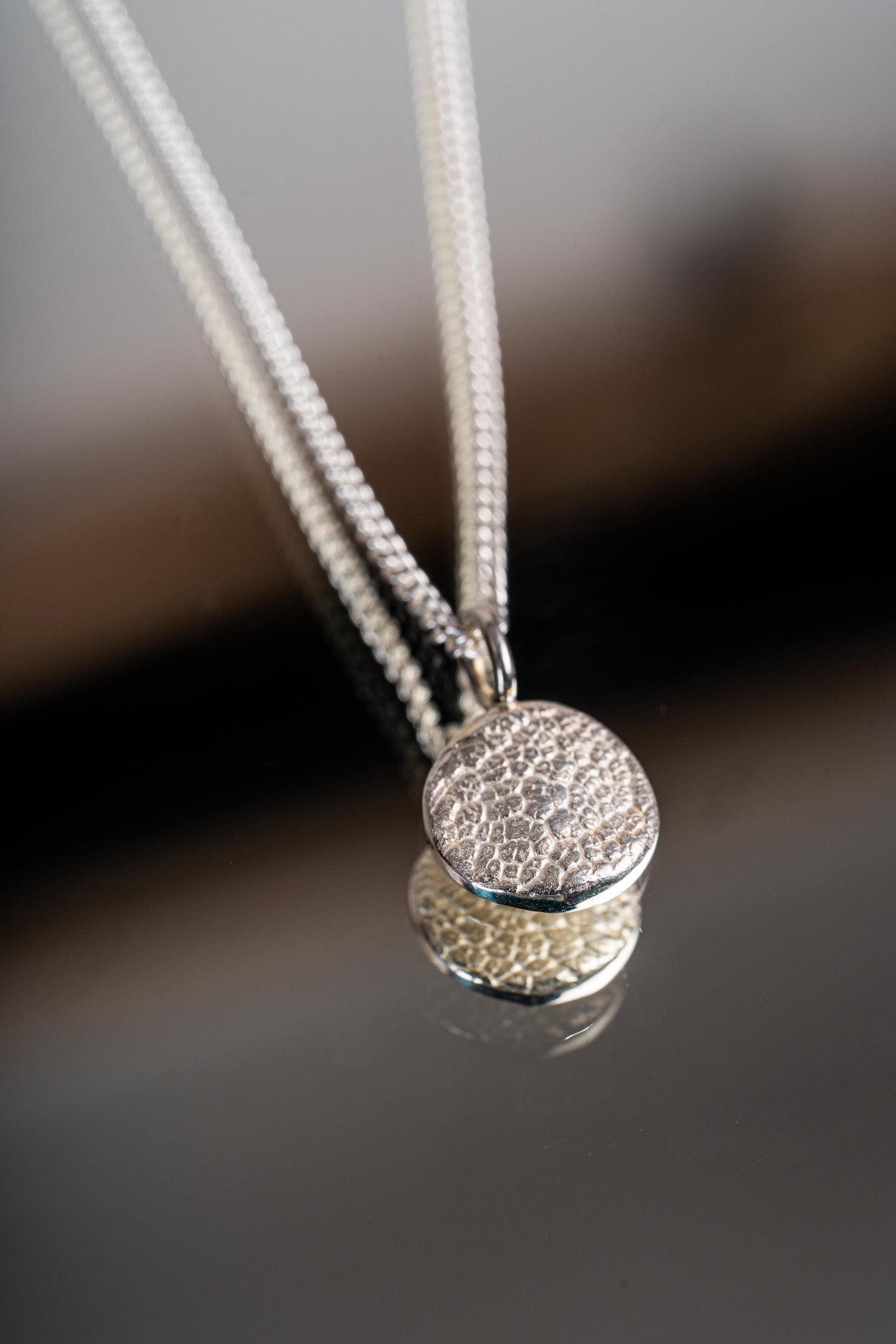 Kétoldalú orrlenyomatos medál (nyaklánc opcióval)